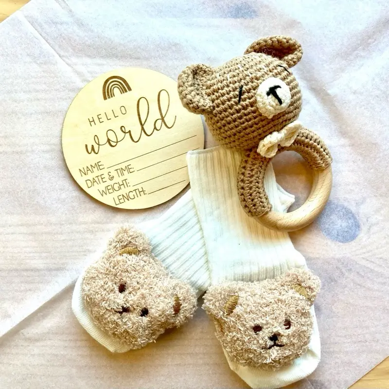 Newborn Baby Gift Hamper | Baby Gift | Baby Hamper | Baby Shower Gift | Unisex | Baby Boy | Baby Girl | Teddy Bear Hamper | Baby Gift Box 2