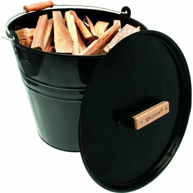 Valiant Fireside Bucket Skuttle for Wood, Ash & Fuel Storage - FIR243 0