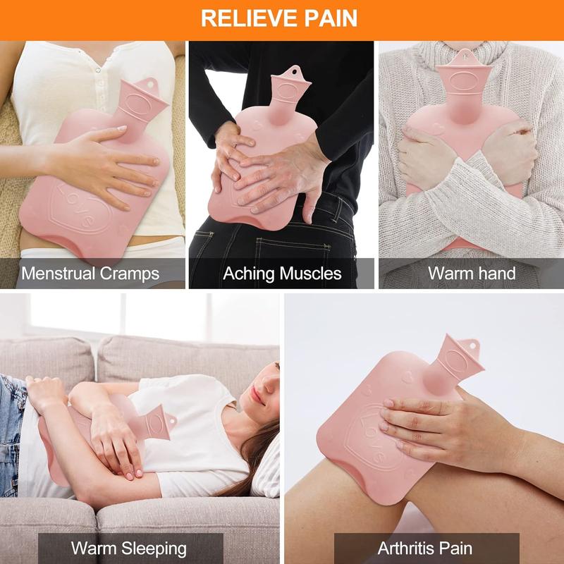 3-Piece Hot Water Bottle Belt Comforting Wearable Wrap Around Stomach Back Waist Soft Christmas Gift 7