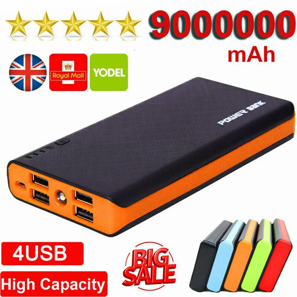 Power Bank Portable Charger Fast Charging 20000mAh, PowerBank USB C Input and Output, Battery Pack Compatible with iPhone, Samsung, Huawei, iPad, Tablets and More white
