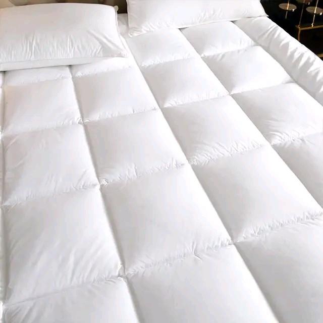 Hotel Quality Mattress Topper 10cm Deep Extra Thick Luxury - Cooling & Anti-Allergy, Elasticated Corner Straps, Single Double King Super King Sizes 8