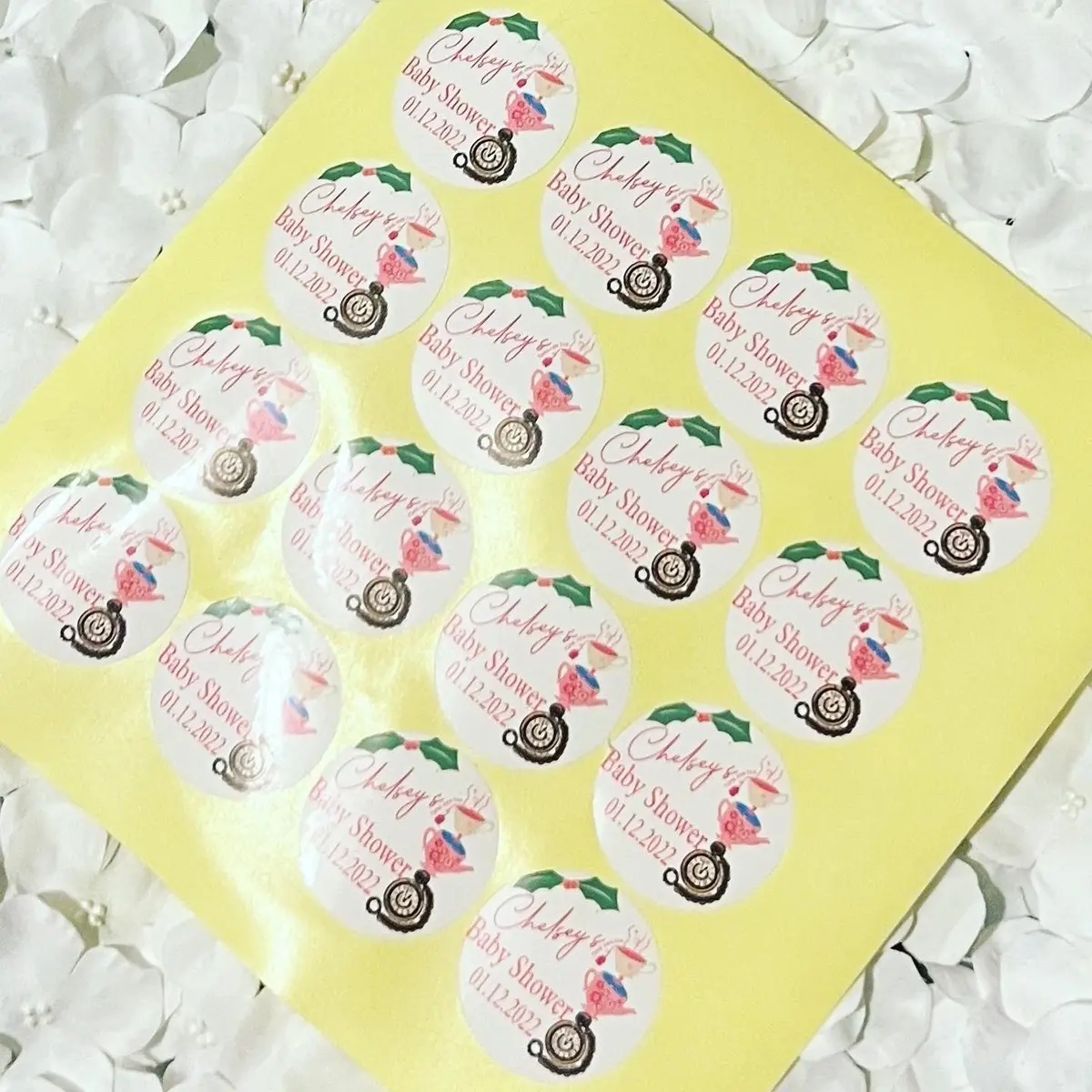 Personalised sticker sheet which can be personalised for any occasion