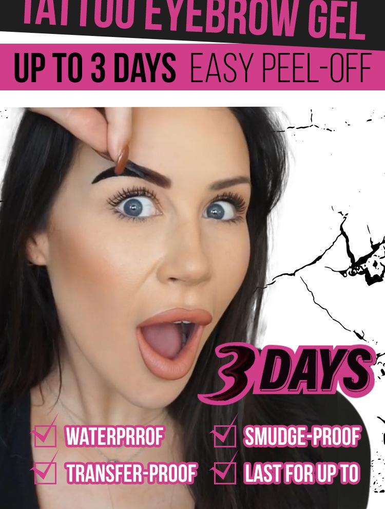 Product Introduction of Peel Off Eyebrow Gel Long Lasting Waterproof Anti-sweat High Quality Easy Peel-off Non Smudged Three Color Eyebrow Cosmetics New 6