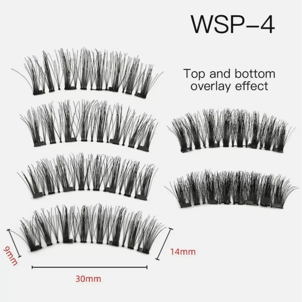 Magnetic Eyleshes With 4 Magnets Eyelashes Makeup Eyelash Extension