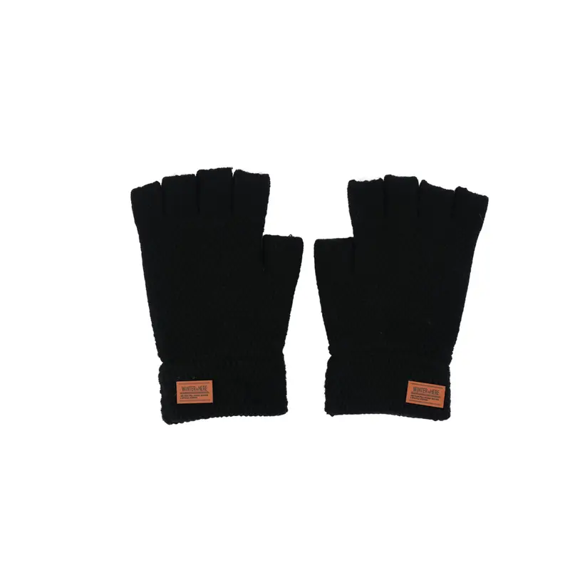 ATRACTIVOLL 1/3pair Men's and women's gloves winter warm alpaca hair fingerless knit gloves Work warm gloves Outdoor cycling touchscreenable gloves 5