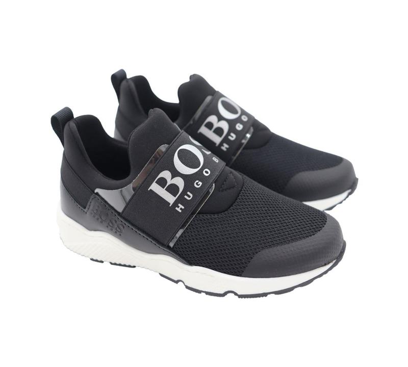 Hugo Boss Kids Wear J29276 09B Trainers Black UK 10-7.5 1