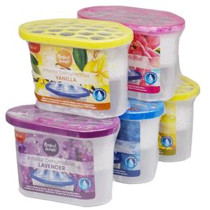 5 Pack x Perfect Scents Interior Dehumidifier Mix Scent Bundle (1 of Each Scent) 500ml Helps To Reduce Damp,Mould,Mildew And Condensation Absorber,Suitable For Wardrobe,Cupboard,Storage Box,Bedroom,Caravan And Small Spaces 5 Pack Bundle Deal Household Set