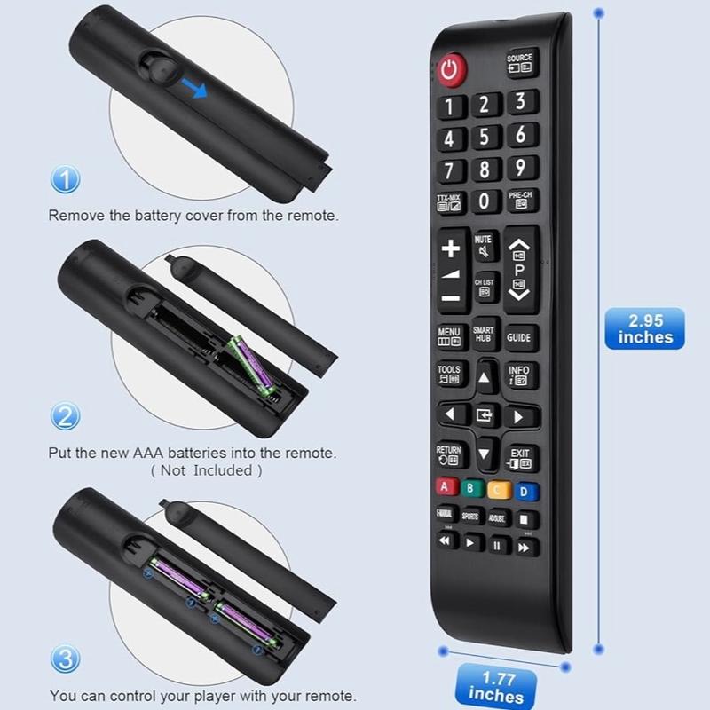 BN59-01247A Remote Control compatible samsung bn59-01247a remote control Adapted to samsung remote controls for smart tv BN59-01175N AA59-00786A AA59-00602A UE55KU6500U UA78KS9500W UA88KS9800 6