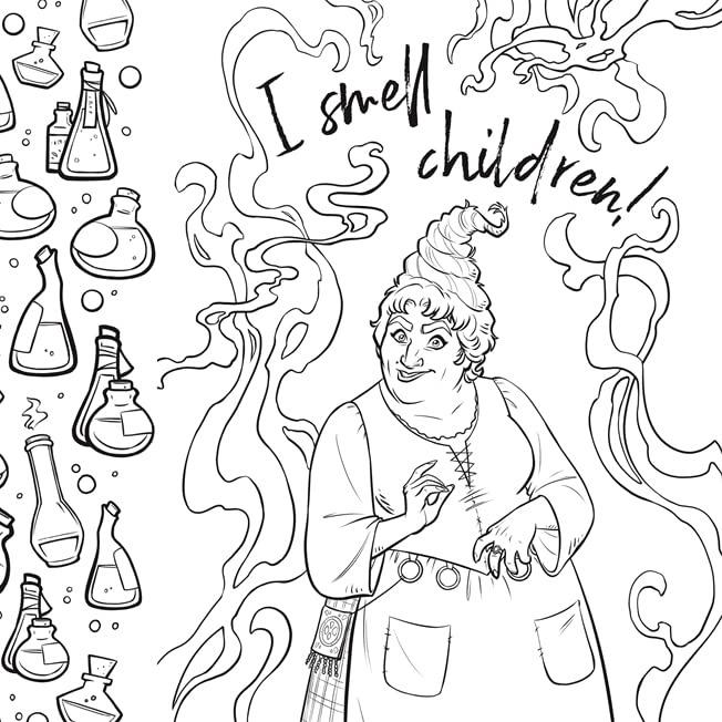 Disney Hocus Pocus Colouring Book: colour your way through Salem with the Sanderson sisters Paperback 1