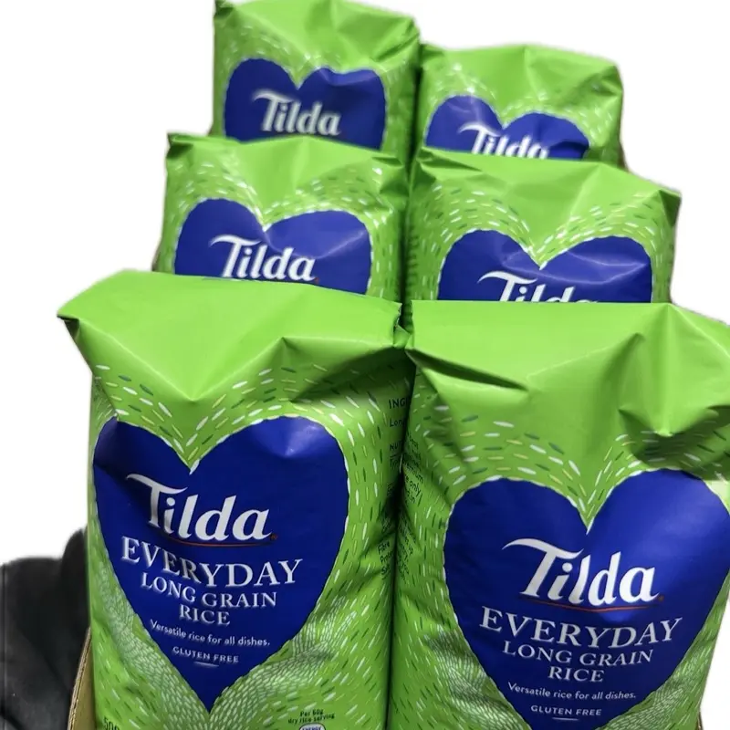 Tilda Everyday Basmati Rice 500g× 6( Pack of 6), White, Long