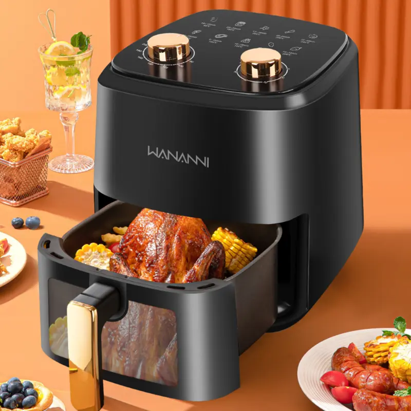 5L Air Fryer transparent New Large Capacity Touch Screen Multifunction mini oven 1
