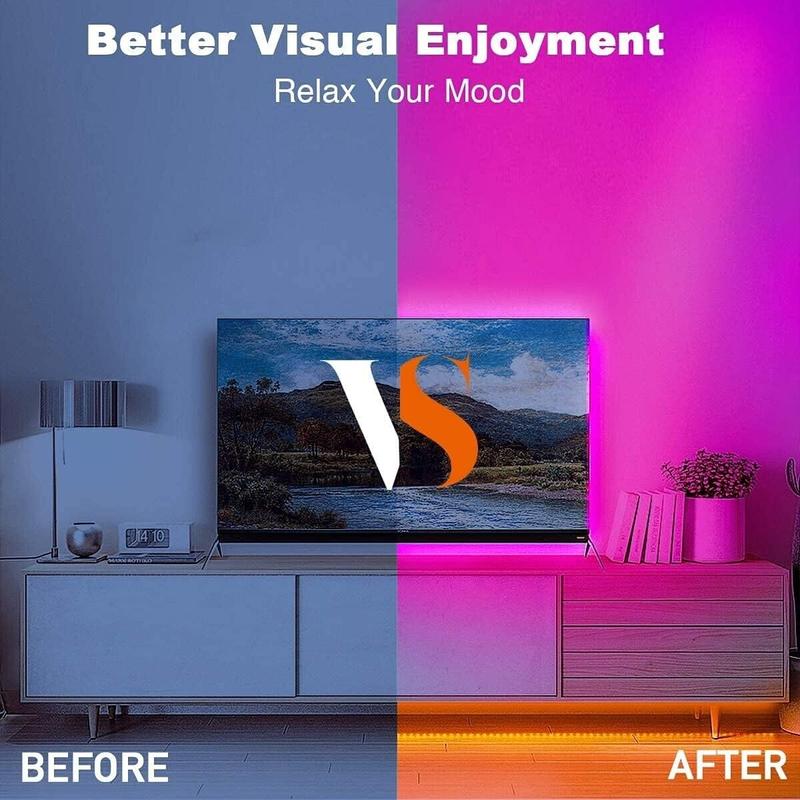 15m led Strip Lights with Remote & App Control, Music Sync with Mic ( 2x 7.5Mx ) 2