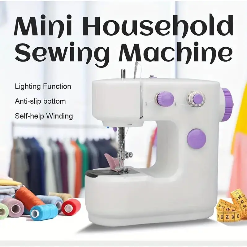 Portable Mini Electric Sewing Machine Multifunctional Desktop Tailor Home Use 3