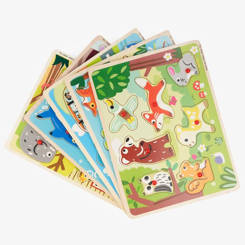 Wooden Jigsaw Peg Puzzles 4