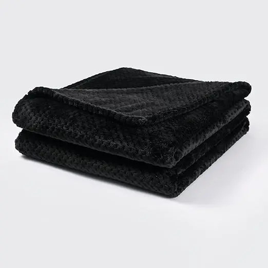 Bear & Panda Waffle Flannel Fleece Mink Throw - Sofa /Bedspread/ travel Blankets 3