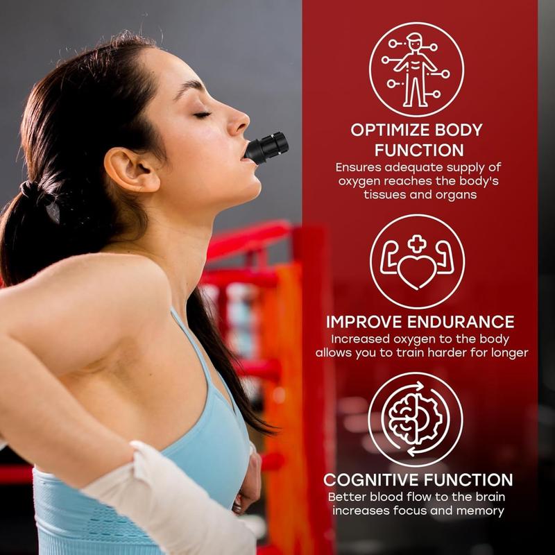 Lung Trainer - Portable Breathing Exerciser for Enhanced Lung Capacity, Adjustable Resistance Handheld Device for Respiratory Therapy, Ideal for Athletes & Fitness Enthusiasts. Easy to Clean. barbells original  lava 4