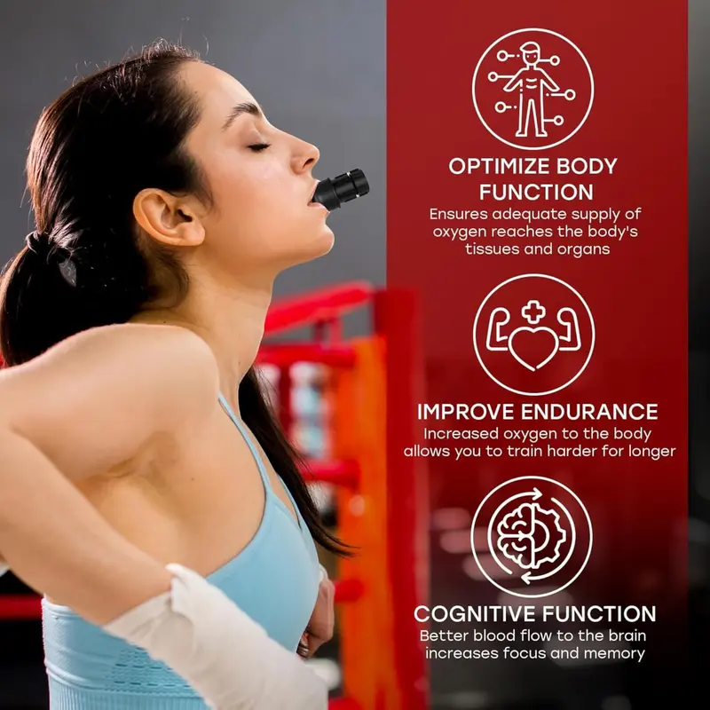 Lung Trainer - Portable Breathing Exerciser for Enhanced Lung Capacity, Adjustable Resistance Handheld Device for Respiratory Therapy, Ideal for Athletes & Fitness Enthusiasts. Easy to Clean. barbells original  lava 4