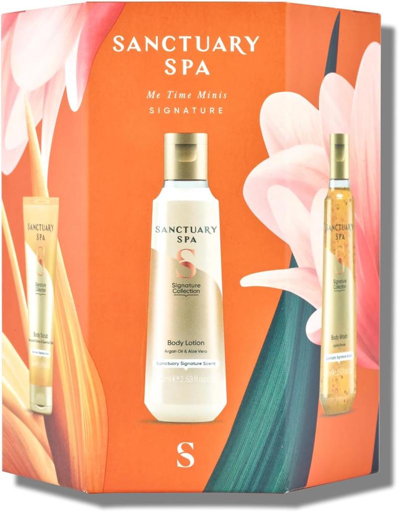 Product Introduction of Sanctuary Spa Me Time Minis, Vegan, Gift For Women, Gift For Her, Womens Gift Sets Comfort Body Care Body Wash Exfoliate Gentle 7