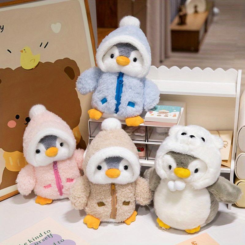 Cute Penguin Plush Toy with Soft PP Cotton, Cozy Animal Stuffed Doll in Winter Outfit for Toddlers & Infants 0-3 Years Old – Ideal Gift for Christmas and Halloween 4