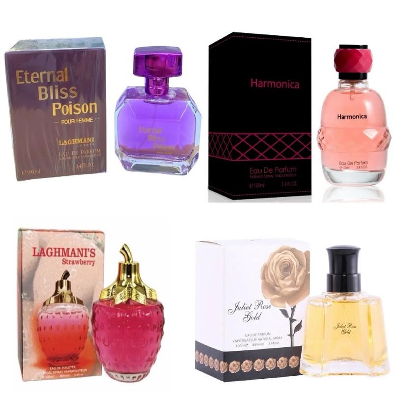 4 X 100ml Women's Ladies Perfume Eau De Parfum Spray Scent Fragrance Gift Set 4