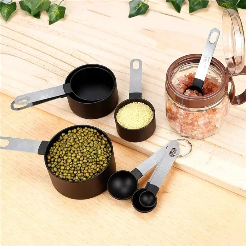 8Pcs Measuring Spoons Teaspoon Sugar Scoop Cake Baking Flour Measuring Cups Stainless Steel Handle Kitchen Measuring Tools 2