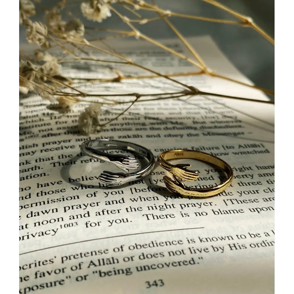 Unity Adjustable Hug Ring - Perfect for Couples - Stainless Steel