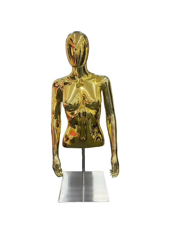Female Half Body with Arms and Metal Stand - 74cm Height, Gold and White Colour available - UK Stock 4