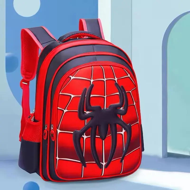 Spiderman 3D Dimension Lightweight School Bag Backpack for Boys - Great Gift for Kids