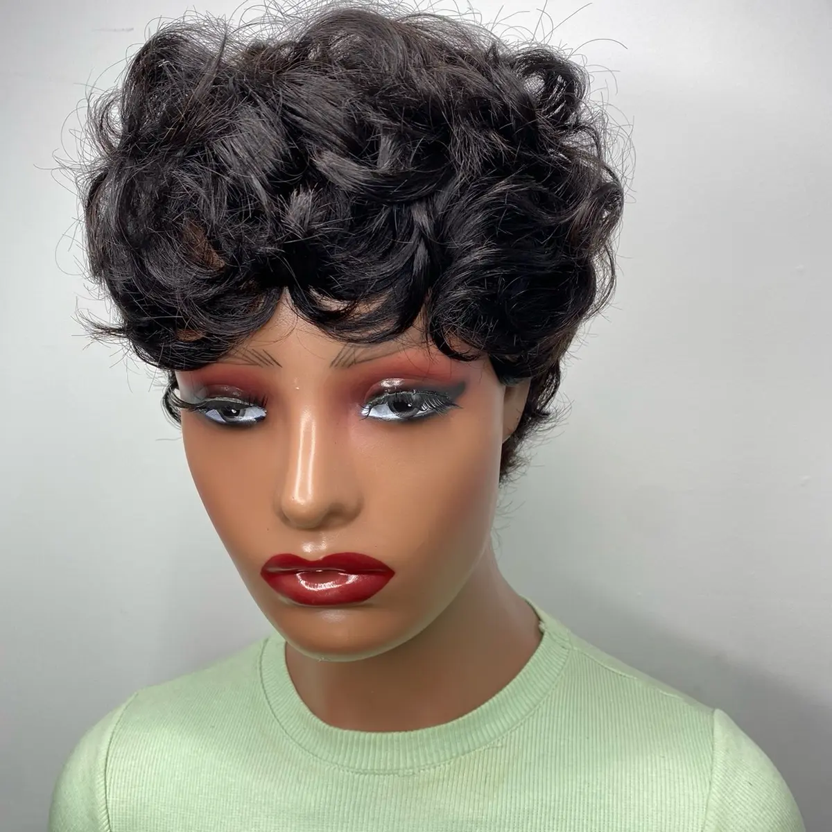 Heidi unit, 6 inches 100% human curly hair