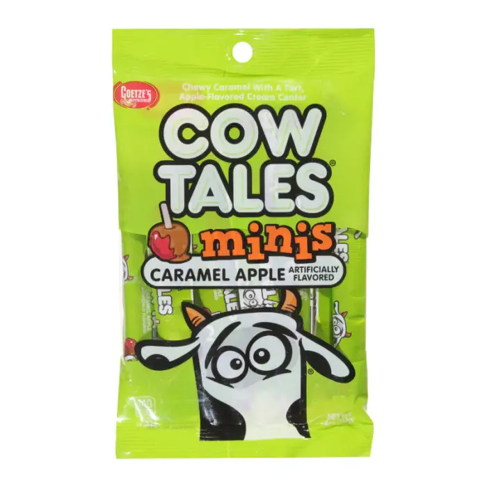 Cow Tale Minis - Chewy Caramel with a Soft Center - Strawberry, Apple or Vanilla - Sweet Sugar Snack Candy 3