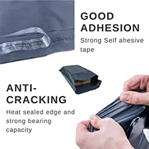Grey Mailing Bags (Pack of 100) | Self Adhesive postage bags for clothes - parcel bags, shipping bags, postal bags, packaging bags, Sealable Grey Mailing Bags Large 7