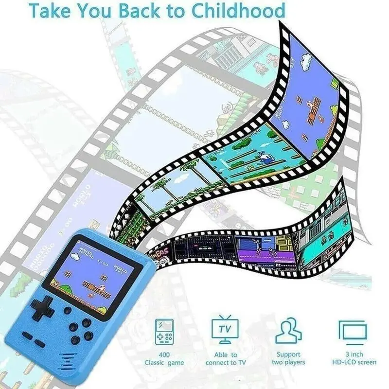 Mini Handheld Rechargeable Video Game Console Built-in 500In1 Classic Game Player Protection 3