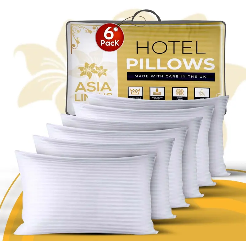 Hotel Quality Pillows | 2 Pack, 4 Pack, 6 Pack, 8 Pack, 10 Pack, 1 PACK | SAME DAY SHIPPING | Extra Filled Luxury Pillows 1