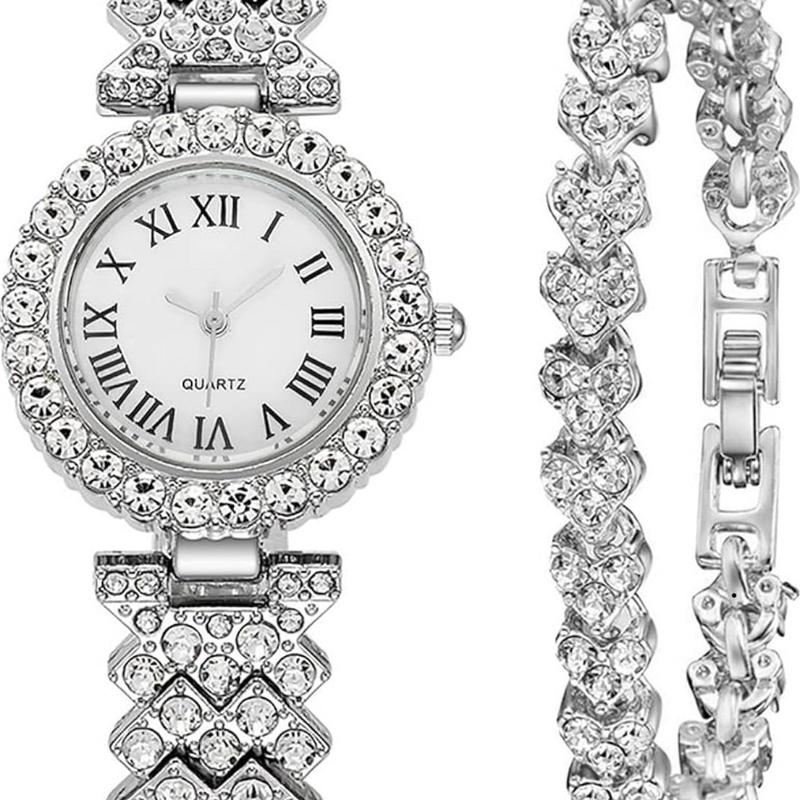 Luxury Women's Quartz Bracelet Watch with Crystal Diamonds - Female Dress Watch 6