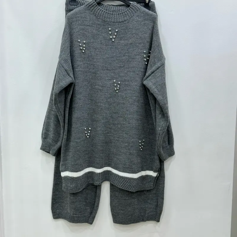 Women's Knit Co-ord with Diamanté Design - Loose Fit 6