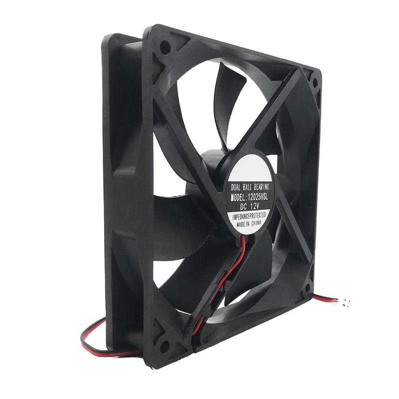 1/2X 12V 120x120x24mm 12cm dual Ball Bearing PC Brushless Cooling Fan 2Pin 120mm UIK 4