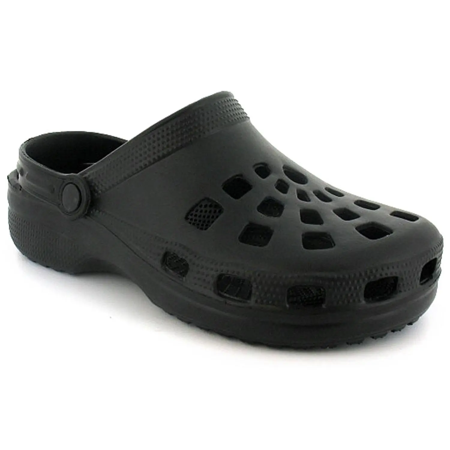 Mens Clog Beach Sandals Pop Slip On black UK Size