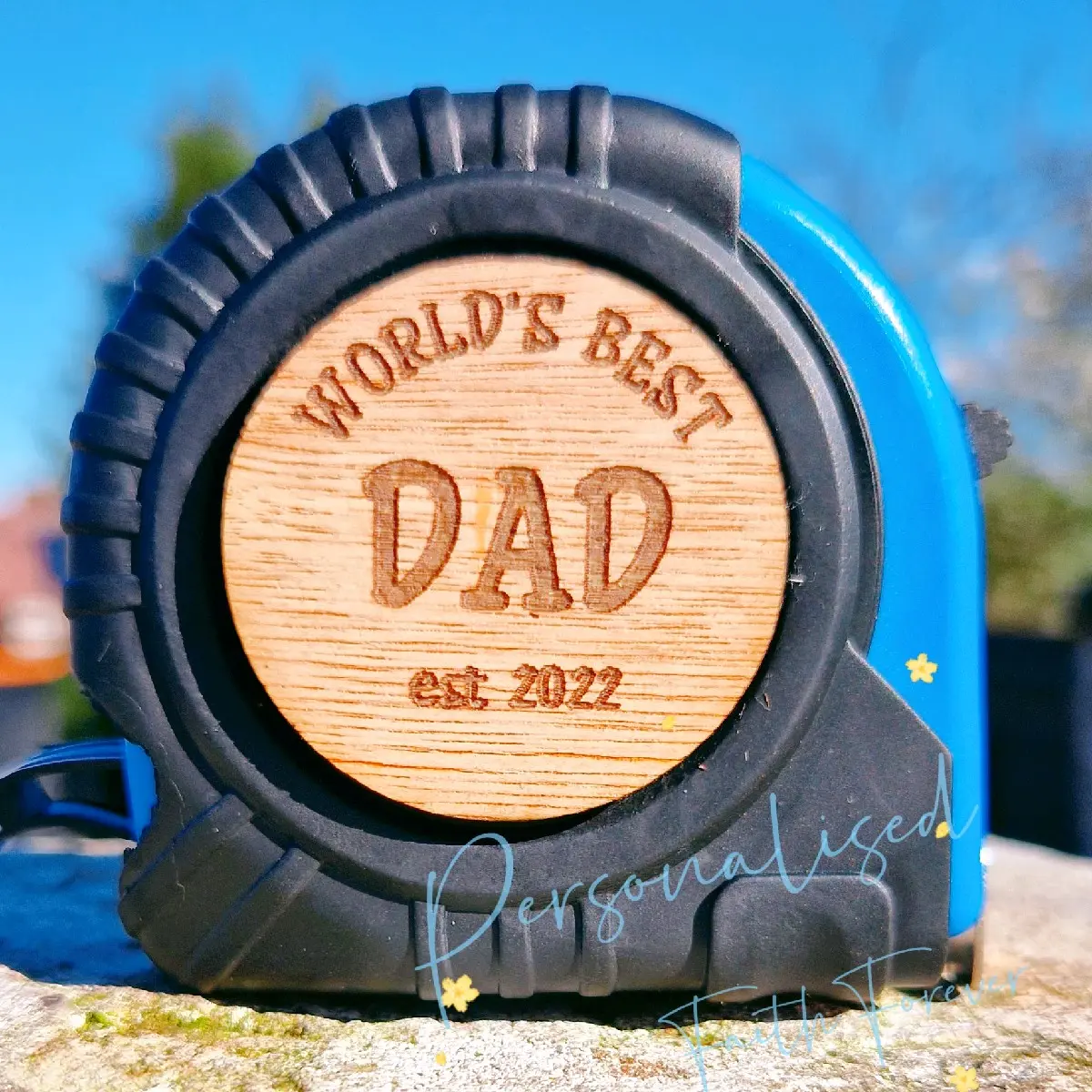 Fathers day personalised tape measure