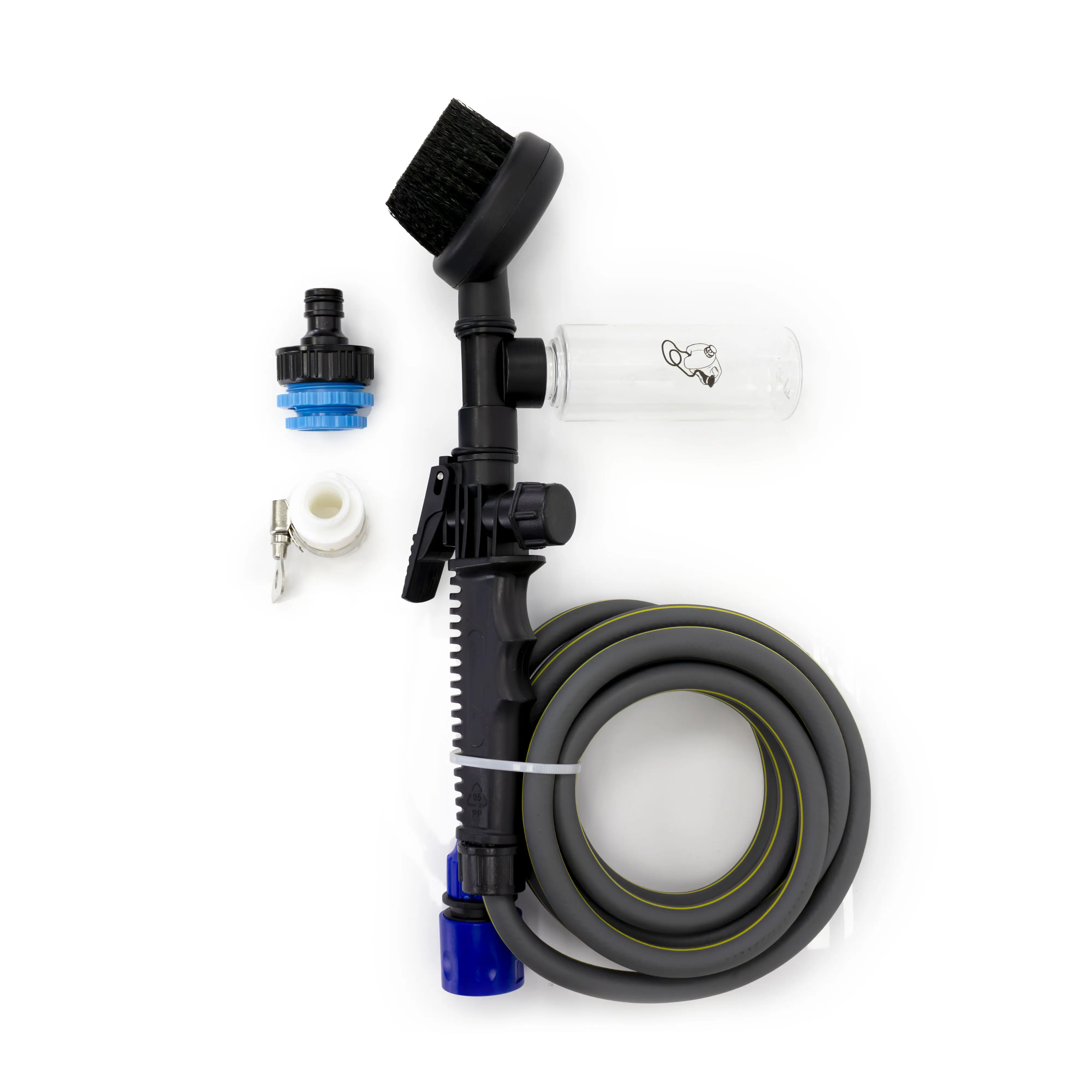 Mud Daddy Brush & Tap Kit | Shampoo Dispenser included | Easy to use | For Dogs, Horses, Bikes, Boots, Garden Tools and all sorts of Outdoor Gear