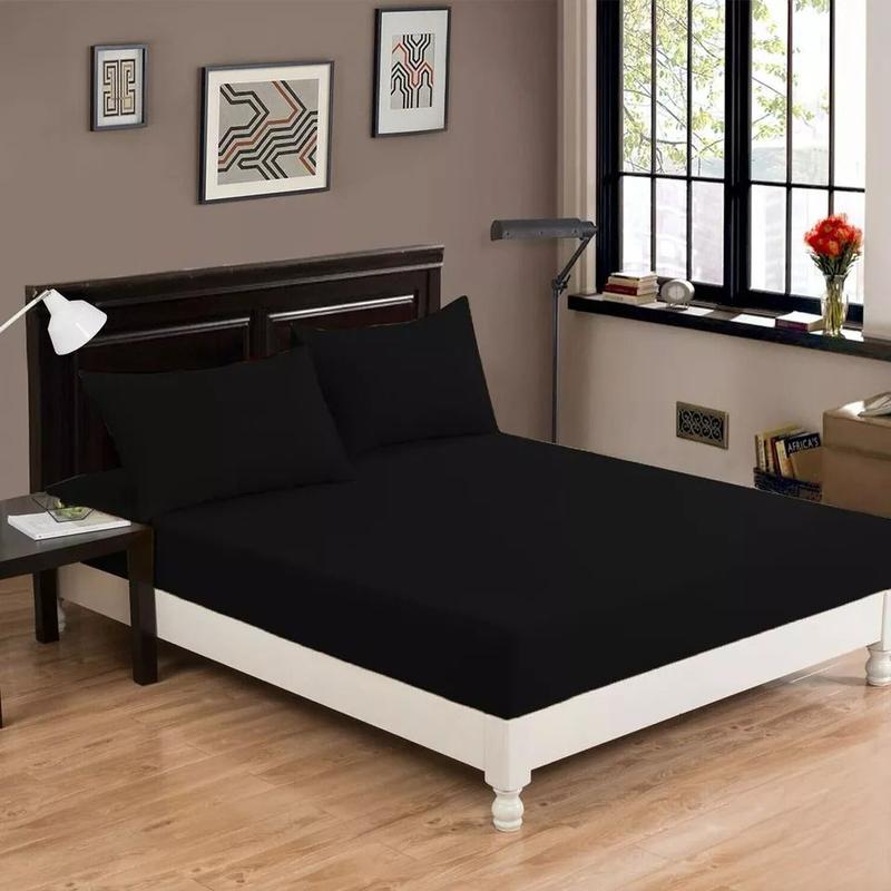 Luxury 25cm Extra Deep Hotel-Quality Microfiber Fitted Sheet – Soft, Breathable & Wrinkle-Free Bed Sheet – Multiple Colors & All Sizes 1