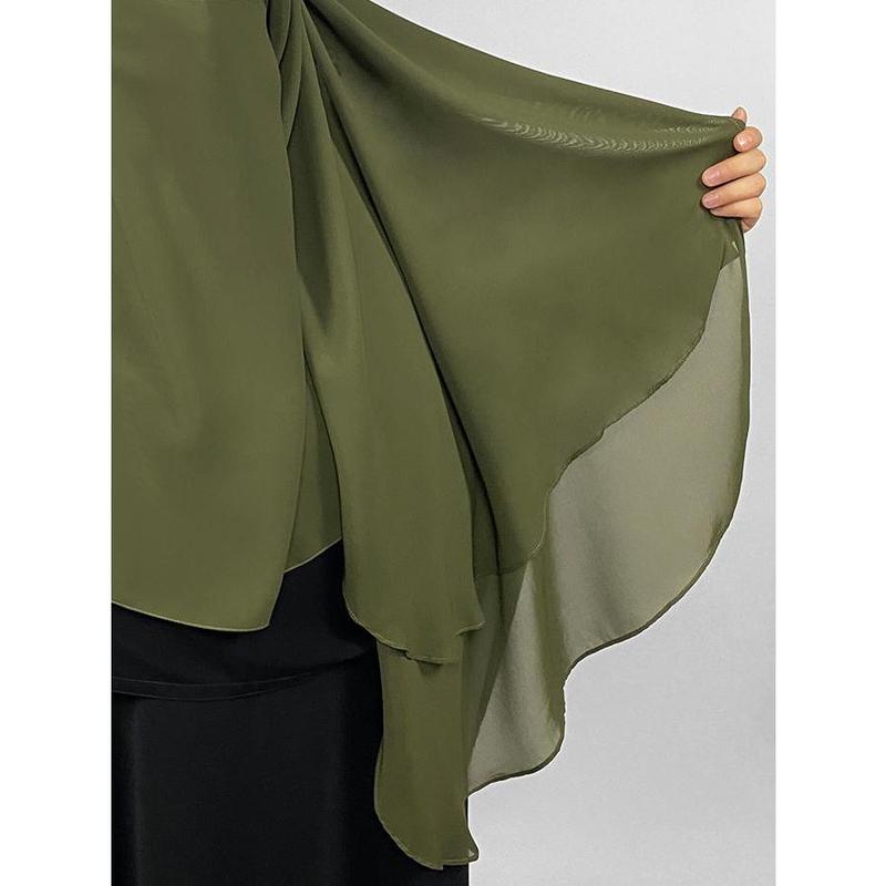Long Rectangular 2 Layer Niqab | Eye Flap 5