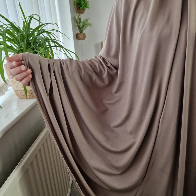 Yaqeen XL Lycra Khimar for Modest Fashion | Stretchy Full Coverage Hijab | Plus Size Friendly Islamic Khimar | Soft Lycra Khimar in Multiple Colours | Hijab Style for Women | Modest Wear Outfit | Comfortable Daily Wear Khimar | Islamic Clothing for Women 5