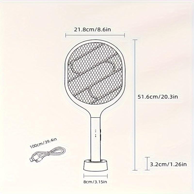 2-in-1 Rechargeable Electric Mosquito Swatter & Insect Killer Lamp - USB, Perfect for Home, Office, Garden, and Camping 2