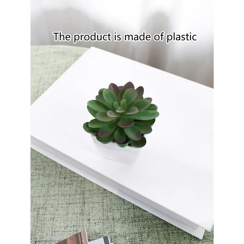 1pc/3pcs Plastic Artificial Mini Pot, Modern Fake Pot Decoration. Room Bookshelf Decoration, Valentine Day, Gift Decorative Fruit 7