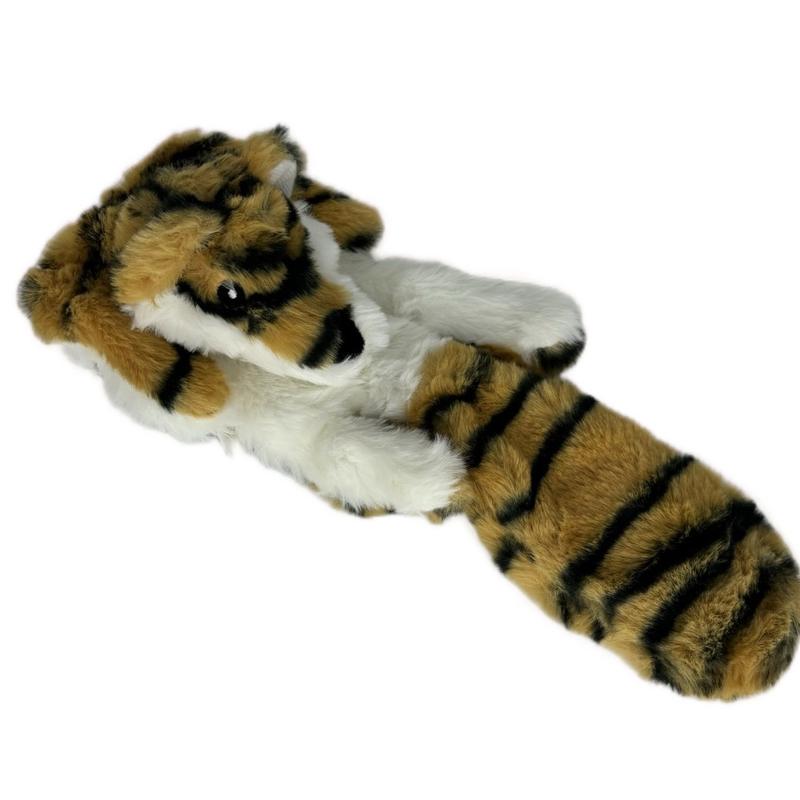 Unstuffed Animal Squeaky Dog Toy - Soft Skunk or Tiger 0