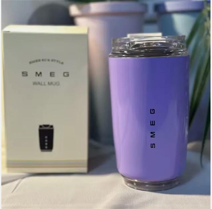 240ml Smeg Coffee Mug Stainless Steel Travel Water Bottle Insulated Cup 1