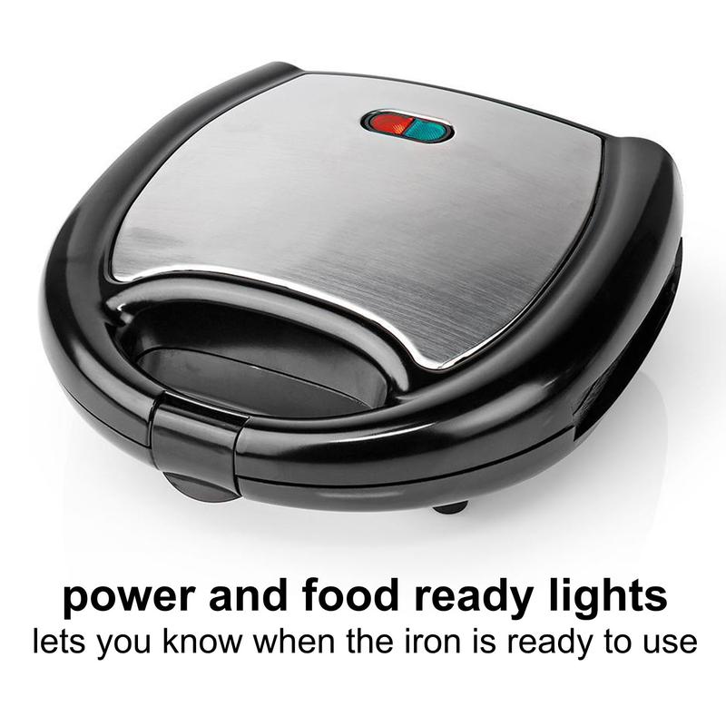 Nedis Double Waffle Maker with Dual Non-Stick Grill Plate & Automatic Temperature Control 4
