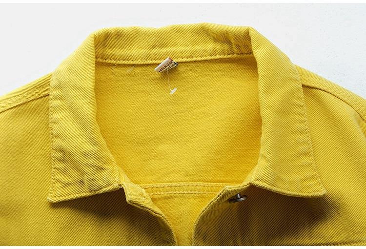 Product Introduction of 2024Spring autumn New Denim Jacket Women Casual Tops Short Coat Female color Jean Jackets Cotton Loose Outerwear Woman Tops 23