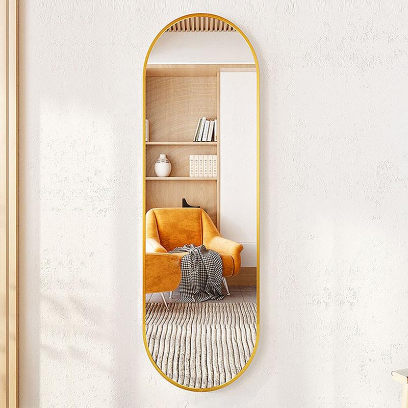 Lifeideas Modern Oval Metal Full Length Mirror Full Boby Wall Mirror Home Decoration Wall Decor 3
