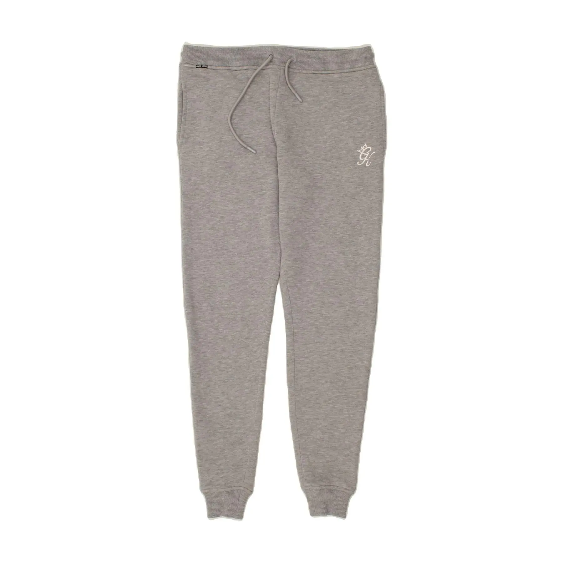 Pre-Owned Vintage GYM KING Womens Tracksuit Trousers Joggers UK 14 Medium  Grey Polyester